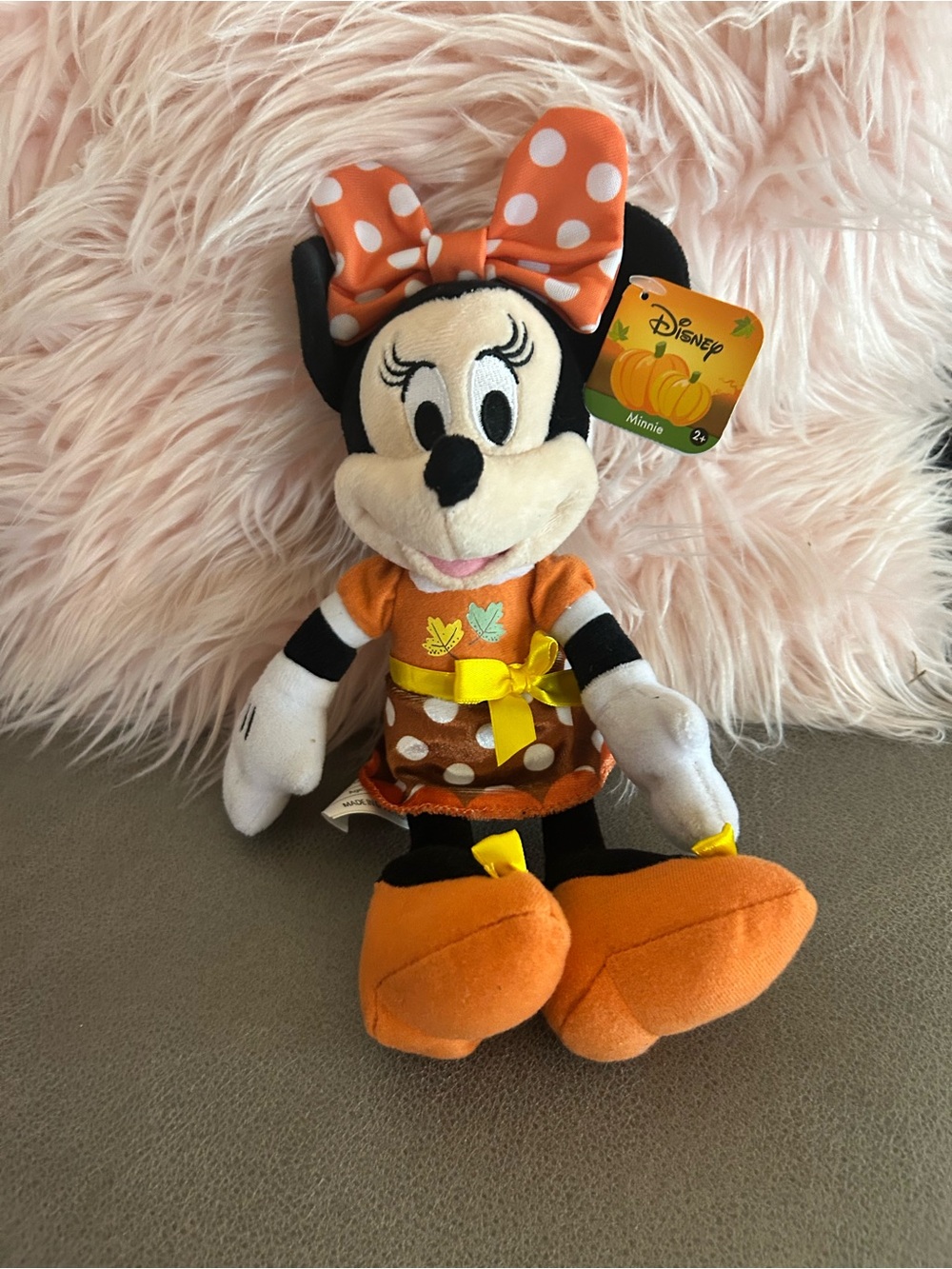 50%offw❤️Disney MINNIE MOUSE FALL LEAVES Halloween Plush Stuffed Animal